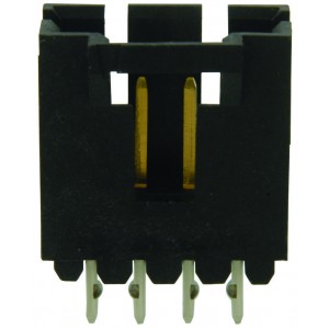 5-104362-3, Соединитель защищенный (4 стороны) 4 контакт(-ов) 2.54мм луженый прямой монтаж в отверстие туба