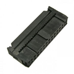 IDC-26F, IDC разъем, розетка на плоский шлейф 26pin(2x13), шаг 2.54мм