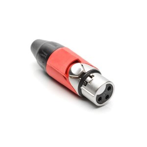 AX3F2M-AU, Разъемы XLR 3P SOCKET F PLUG GLD W RED MRK SLEEVE