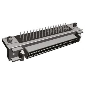 1761028-4, Разъем D-Sub (розетка) угловой на плату 68 контактов