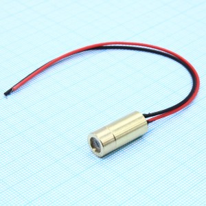 LM9R-line-3V, Лазерный модуль 9мм, линия красная, 3В 650нм 5мВт