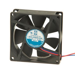OD8025-05LB, Вентиляторы постоянного тока DC Fan, 80x25mm, 5VDC, 22CFM, 21dBAA, Ball Bearing, Wire Leads