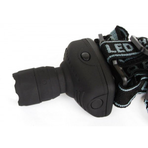 Фонарь налобный LED 5354 1Вт LED ZOOM 3 режима 3хR03 сер. 11549