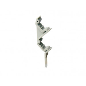 Держатель маркировки UJ5 5-2/S, Держатель маркировки, 2 слота для шильдиков, угол 45 град., для клемм 2,5 мм кв., цвет: серый тип монтажа: в гнездо для перемычек