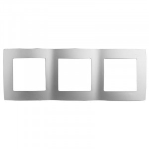 12-5003-03 Рамка на 3 поста, 2, алюминий (15/150/2400) Б0014763