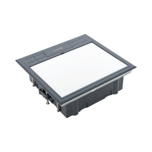 Лючок напольный с изменяемой глубиной C-Line 12 (с вертикально расположенной приборной рамкой) EKF cl-ln-k-12-1