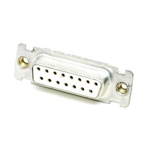 DAE15ST, Стандартные соединители D-Sub  DSUB 15 F SOD CLIN G TIN