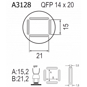 QUICK A3128, Насадка для термофена в паяльных станциях серий Quick 856, Quick 858, Quick 2008, Quick 997, Quick 861DA