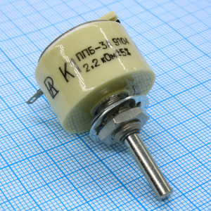 ППБ-3А   2.2К ±5%, Потенциометр 2.2кОм ±5% 3Вт