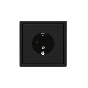 Розетка ArtGallery 16А с заземл. механизм карбон SE GAL001043
