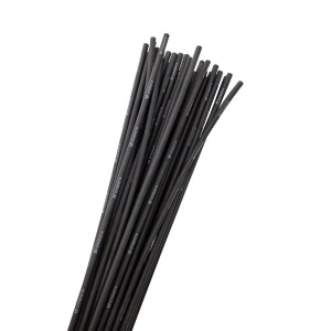 Термоусаживаемая трубка ТУТ нг 2/1 черная в отрезках по 1м PROxima tut-2-b-1m