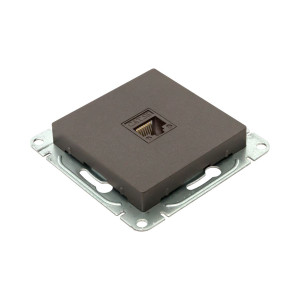 Механизм розетки RJ45 (cat5), мокко Эпика EKF UP1-SOM-RJ45-5