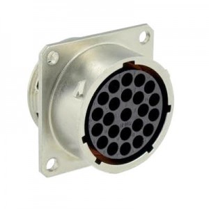UT001823SH, Стандартный цилиндрический соединитель 23P Sckt Receptacle Wall Mount Size 18