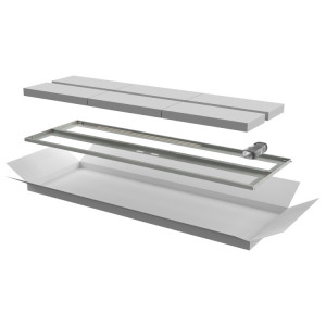 Дверь перфор. двустворч. для шкафа LINEA N 33U 600мм сер LN35-33U6X-D2P