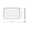 Прожектор LED Qplus 100W IP65 6500К черный 1/12 613511100