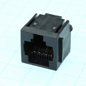 5520259-4, Модульный разъем, Cat3, RJ45, Гнездо, 8 контакт(-ов), 8 вывод(-ов), 1 порт(-ов)