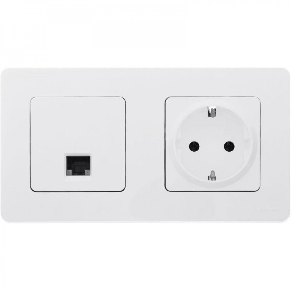 Изображение товара Розетка компьютерная Inspiria RJ45 кат.5E UTP бел. Leg 673825 Изображение товара Розетка компьютерная Inspiria RJ45 кат.5E UTP бел. Leg 673825