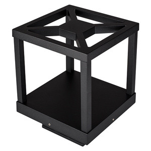 Светильник LGD-Path-Cub-H230B-12W Warm White 021810, 230мм уличный светодиодный светильник для дорожек, угол освещения 125°, свет на 4 стороны. Цвет ТЕПЛЫЙ БЕЛЫЙ 3000К, светодиод 12Вт CREE (653 лм). Влагозащищенный корпус IP54 - черный алюминий, экран закаленное стекло. Питание 100-240В, мощность 12 Вт. Раз