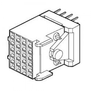 HM1S41TRR000H6LF, Высокоскоростные/модульные разъемы METRAL T 4RX1M STR