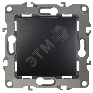 Выключатель 1-кл. СП Эра12 12-1101-05 10А IP20 250В 10AX механизм антрацит Б0014625