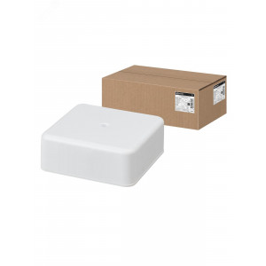 Коробка распаячная КР 75х75х28 ОП белая IP40 SQ1401-0205