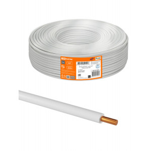 Провод ПуВ (ПВ-1) 1х6,0 ГОСТ (200м), белый SQ0124-0239