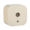 Quteo Розетка телевизионная TV наружная бежевая 782245