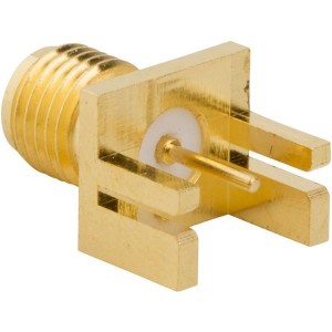 132432, РЧ соединители / Коаксиальные соединители SMAEdJck.032in PCB50 RoundPostContFlushF