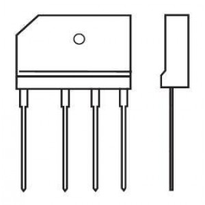 GBJ804-F, Мостовые выпрямители 400V 8A
