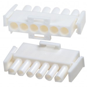 640581-1, Кожух разъема  PL 6 контакт(ов) 6.35мм обжим кабеля автомобильного применения