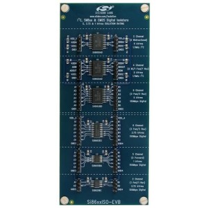 SI86XXISO-KIT, Средства разработки интерфейсов Si86xx 3.75 kV & 5 kV Digital Isolator Evaluation Kit with: Si8600AD (5kV), Si8605AD (5kV), Si8621BC (3.75kV), Si8655BA (1 kV, QSOP), Si8663BD (5kV), Si8663EC (3.75kV)