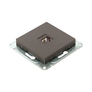 Механизм розетки RJ11, мокко Эпика EKF UP1-SOM-RJ11