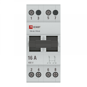 Переключатель трехпозиционный ТПС-63 2P 16А PROxima TPS216