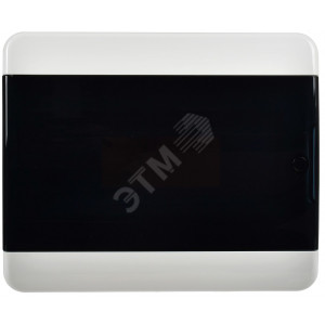 Корпус пластиковый ЩРН-П-12 IP41 черн. прозр. дверь TEKFOR TF5-KP12-N-12-41-K01-K03
