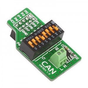 MIKROE-67, Средства разработки интерфейсов CAN-1 (MCP2551) TRANSCEIVER BOARD