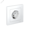 Розетка 1-м СП AtlasDesign 16А IP20 с заземл. защ. шторки в сборе бел. SE ATN000144