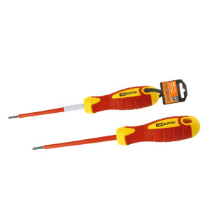 Отвертка шлицевая диэлектрическая тип SL8x175, серия «ЭкспертЭлектрик» SQ1007-0105