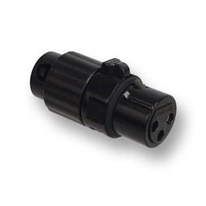 AAA3FBWWLP, Разъемы XLR AAA Low Profile 3pin FML black w/ white