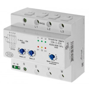 Реле многофункциональное УЗМ-3-63К 230В AC/400В AC УХЛ4 A8302-16939237
