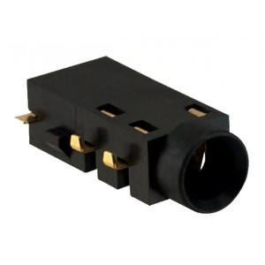 STX-35398A-5N-TR, Телефонные разъемы 3.5mm Stereo Jack Mid Mt 2 SMT Pads