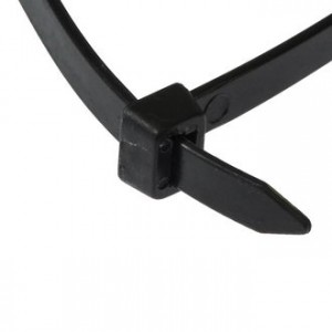 760X9 black (100шт), Стяжка кабельная 760X9 черная (100шт)