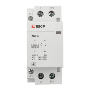 Контактор модульный КМ 63А NО+NC (2 мод.) PROxima km-2-63-11