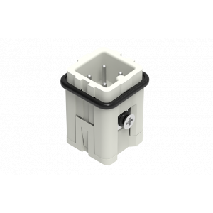 Вилочная контактная вставка SA-003-MS, Вилочная контактная вставка, пружинная фиксация, 3 полюса + PE, типоразмер 3A, 400V, 10A, сечение обслуживаемых проводников 0,14-2,5 мм кв, тип покрытия контактов: серебро