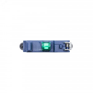 Контактный  блок с клеммным безвинтовым зажимом со светодиодом на 220В, зел-ный MC-L220GPP