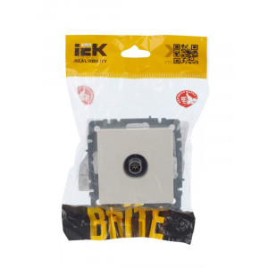 BRITE Розетка TV оконечная РТВ11-0-БрЖ жемчуг BR-A10-O-K36