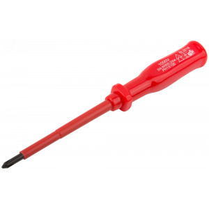 Отвертка изолированная 1000 В, CrV сталь, пластиковая ручка РН1 х 100 мм 55807