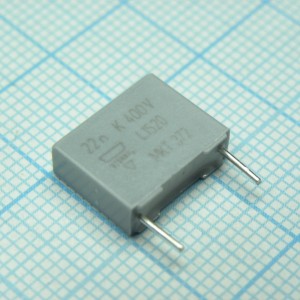 BFC237251223, Пленочный конденсатор 0,022мкФ 400VDC/220VAC ±10% 12,5х4х10мм 105°C