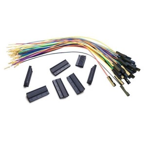 15102201, Кабели-перемычки 50 x 6.5 multi-color 28AWG wires, 0.1 female pins & housings-to-snickerdoodle I/O pins, 7 x snickerdoodle pin housings