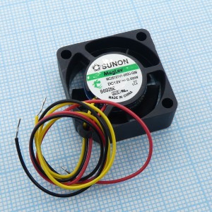 MC25101V1-000U-G99, Вентилятор 12В 25х25x10мм V 13000об/мин 5.95м3/час, 23дБ, сигнальный вывод