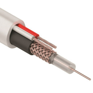 Кабель КВК-В-1,5+2x0,50 мм2 (Cu/Cu) белый, 200 м, 01-4012